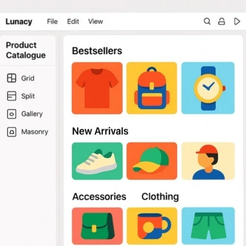 Product catalogue layout design tools