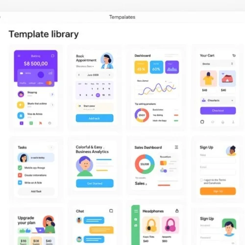 Product design templates in Lunacy