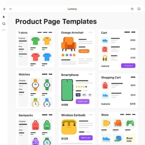 E-commerce design templates