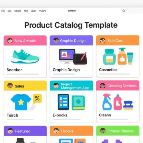 Product catalog templates