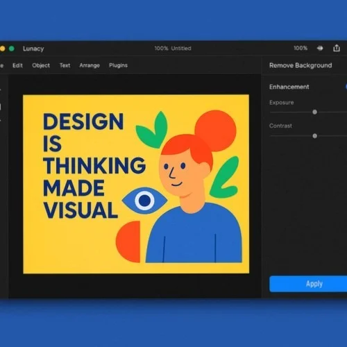 Advanced image editing for portfolios in Lunacy