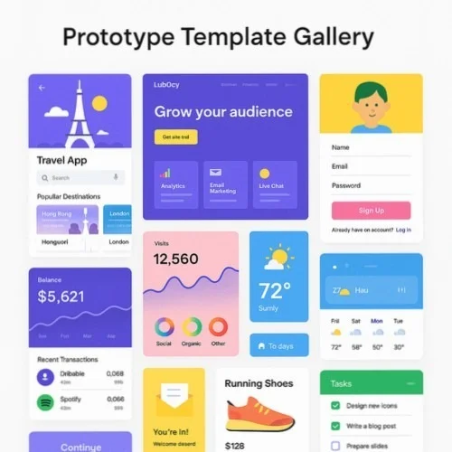 Prototype templates and components