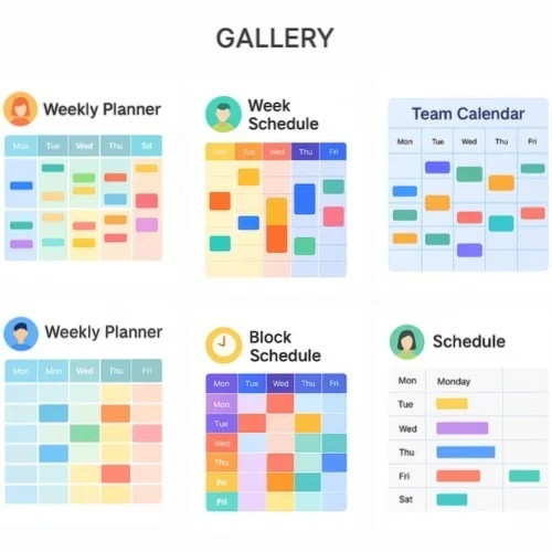 Schedule templates and components
