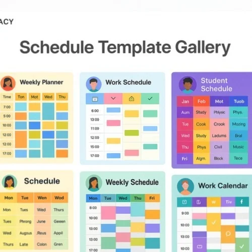 Schedule template library