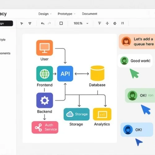 Collaborative tech stack diagramming