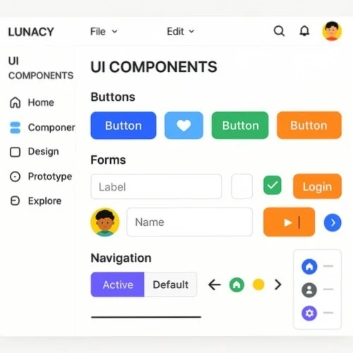 UI component library in Lunacy