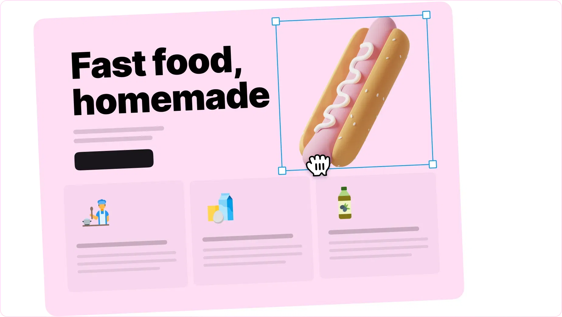 ui mockup design in Lunacy