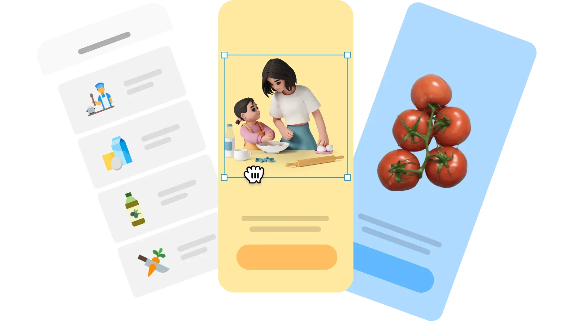 Android UI design in Lunacy