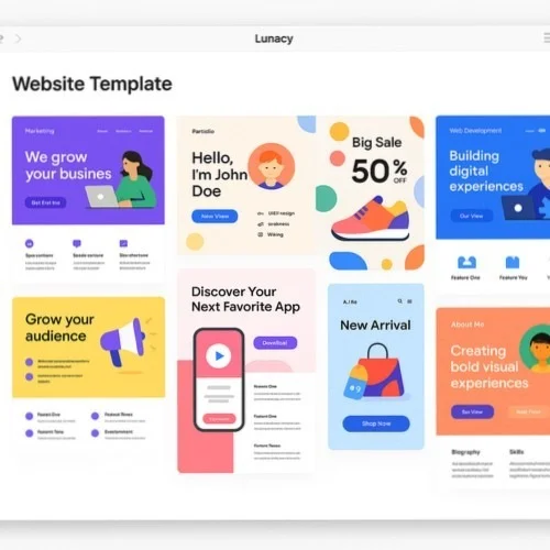 Website UI components and templates