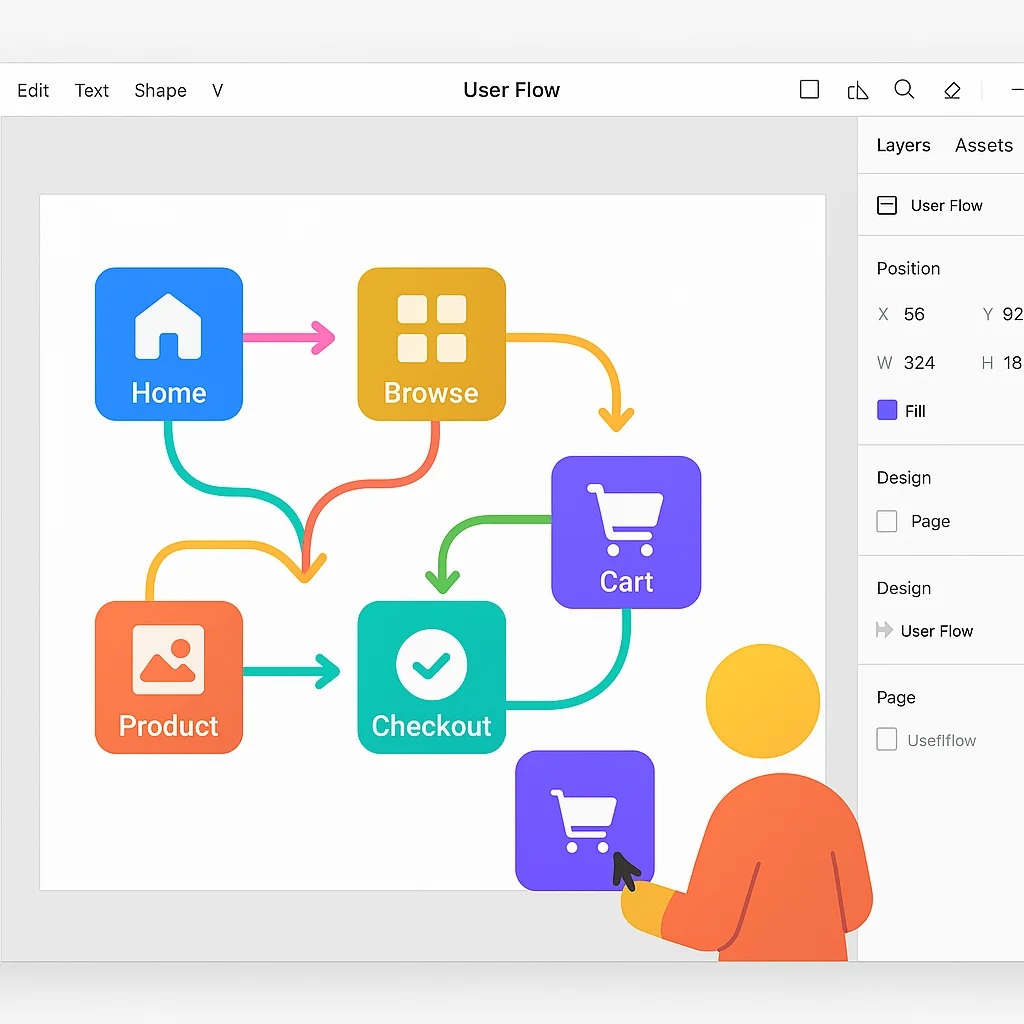 User Flow Diagram | Create Website User Flows with Lunacy