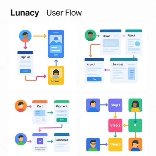User flow templates and components