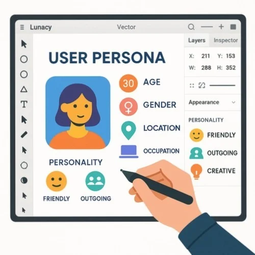 Lunacy User Persona Creator Interface