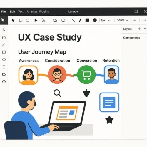 Lunacy UX Case Study Design Interface