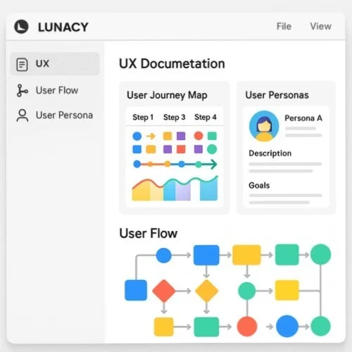 UX documentation tools in Lunacy