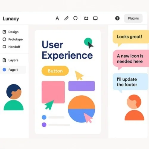 Real-time UX collaboration in Lunacy