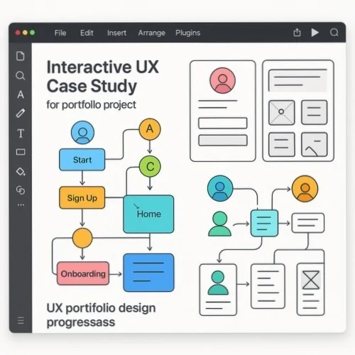 Interactive UX case studies in Lunacy