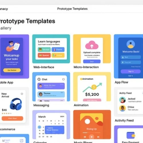 Lunacy's UI kit and prototype templates