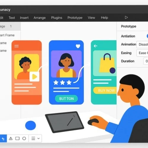 Lunacy UX Prototyping Tool Interface