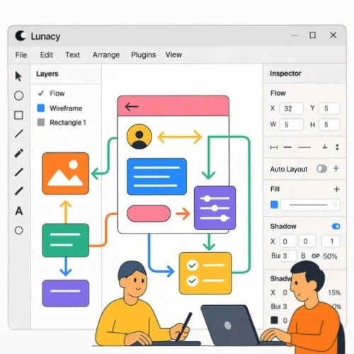 Lunacy UX Tools Interface