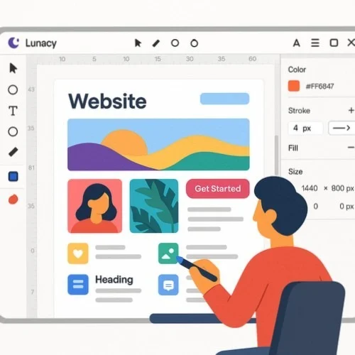 Lunacy Web Design Portfolio Software