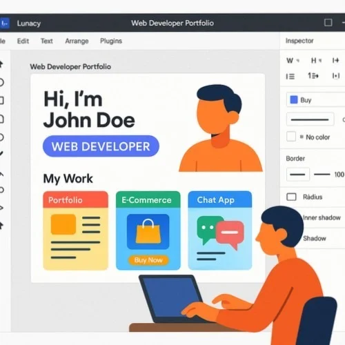 Lunacy Web Developer Portfolio Design