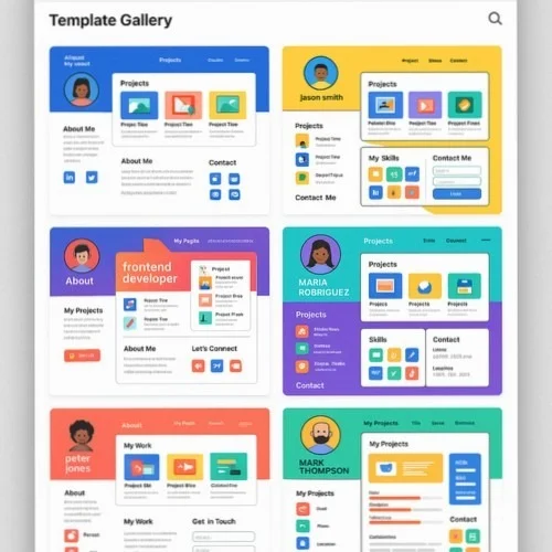 Built-in assets for developer portfolios