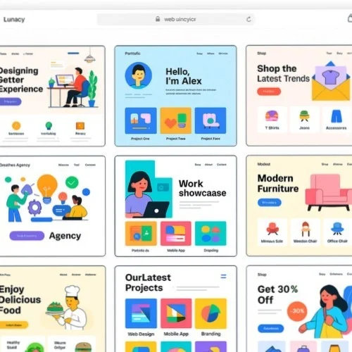 Website template library