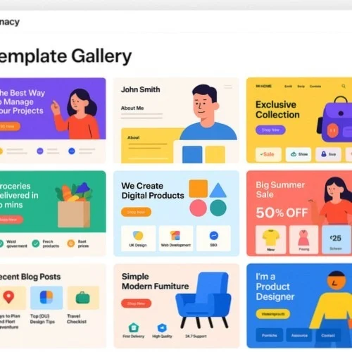 Website templates and UI components