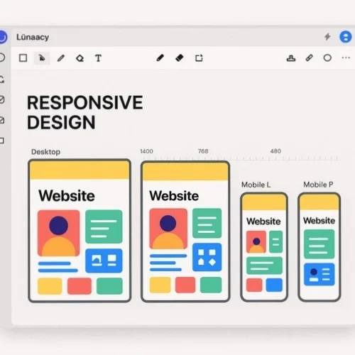 Interactive website wireframe prototype