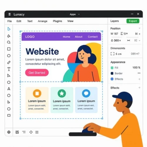 Lunacy Wireframe Design Tool