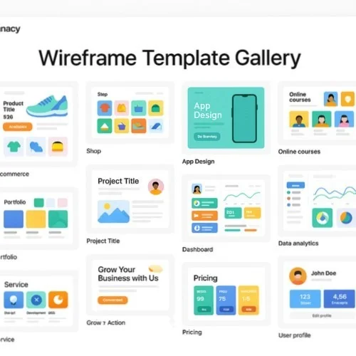 Wireframe template gallery