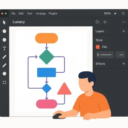 Lunacy Workflow Diagram Software
