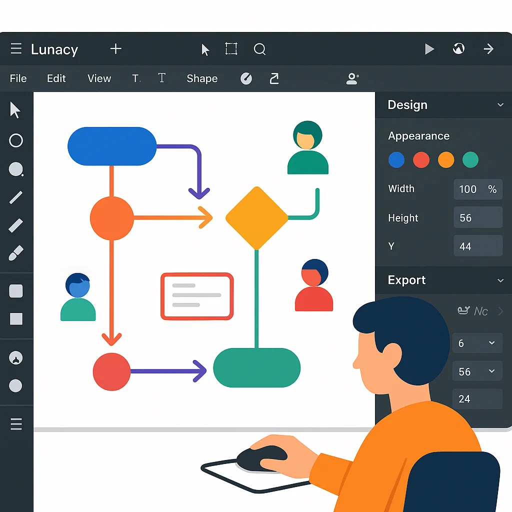 Workflow Process Mapping with Lunacy