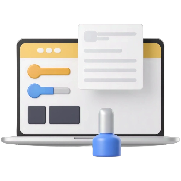 3D sticker maker interface