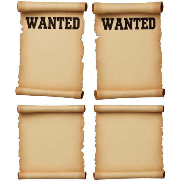 Western Wanted Poster Templates