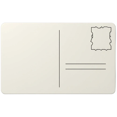 Back of postcard template example