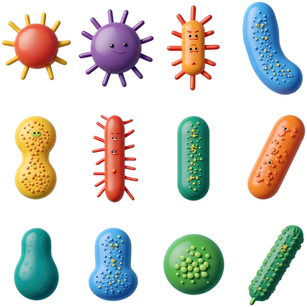 Bacteria Illustrations Library
