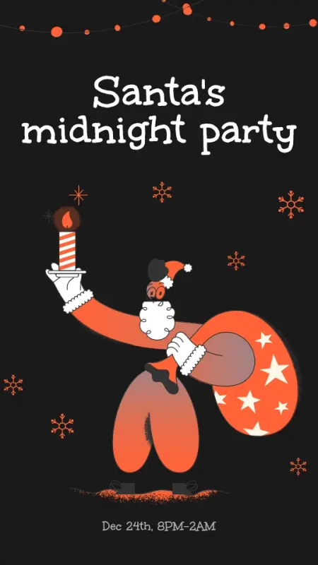 black christmas template