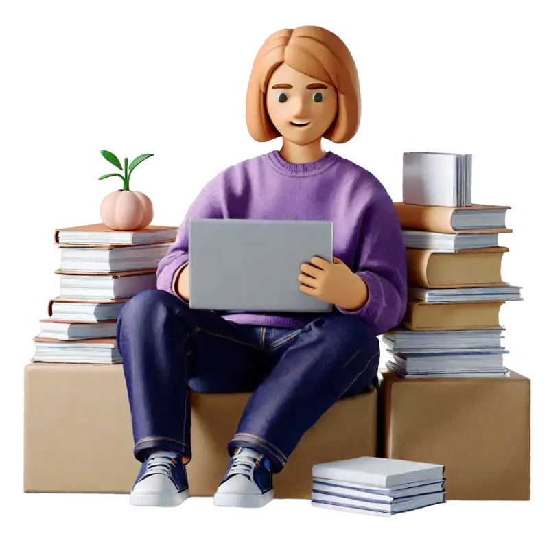 A Girl Editing Book Cover