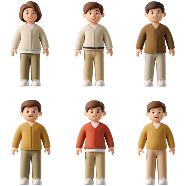 Multiple Cartoon Styles