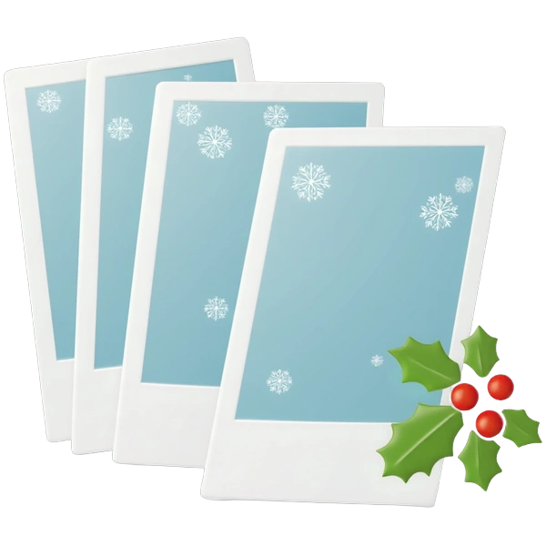 Christmas photo collage template examples
