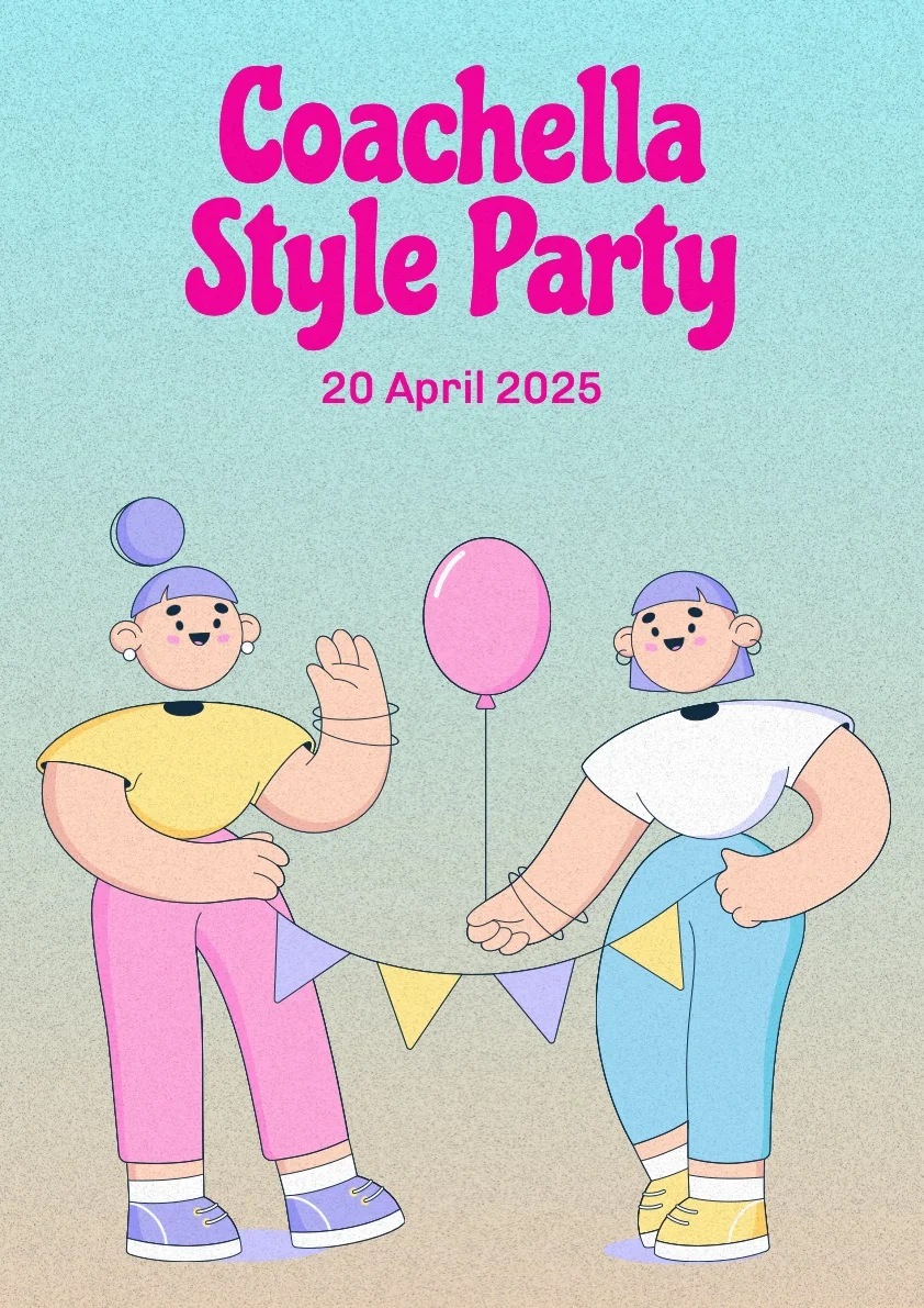 coachella poster template