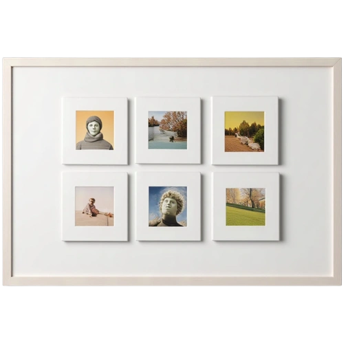 Collage photo wall example
