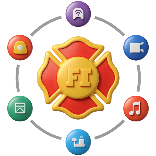 Firefighter icon library