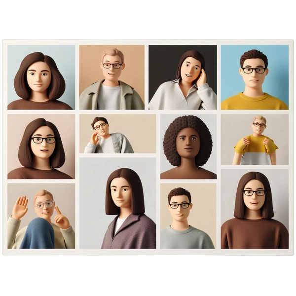 Photo collage templates variety