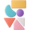 Sticker Shapes Icon