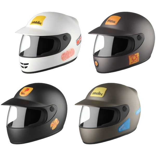 Team helmet sticker customization