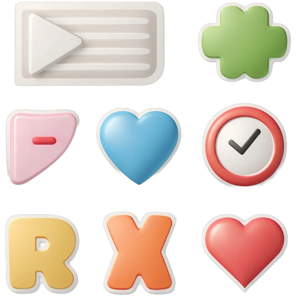 Instagram sticker design elements