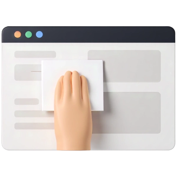 Drag and drop interface for sticker design