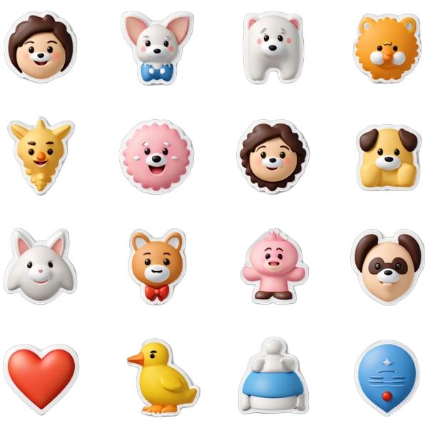 Custom small stickers library